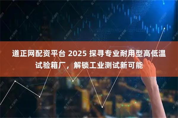 道正网配资平台 2025 探寻专业耐用型高低温试验箱厂，解锁工业测试新可能